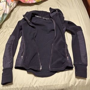 Abercrombie Black Warm Fit Sweater Full Zip Jacket